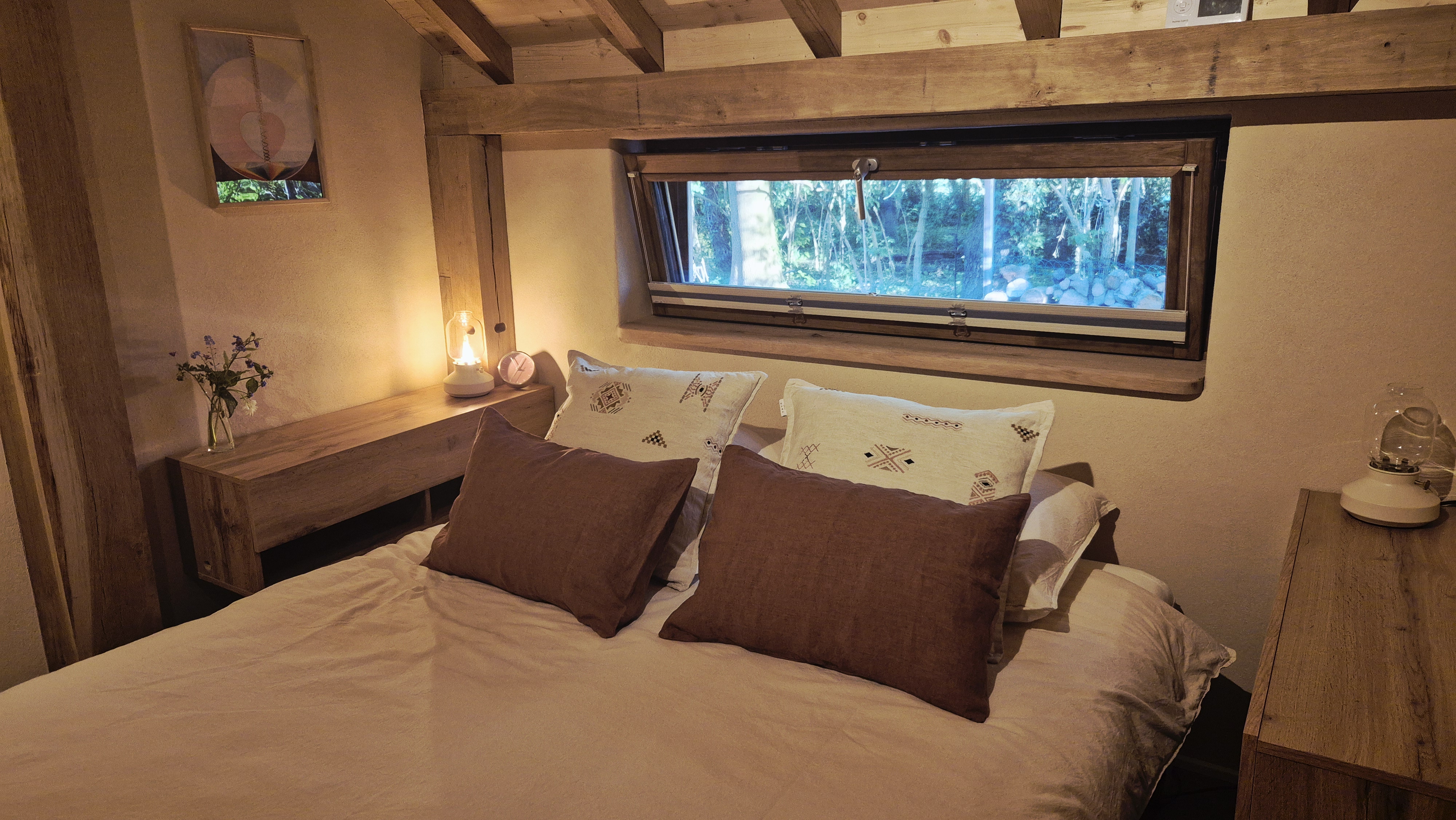 Slaapkamer met tweepersoons bed
